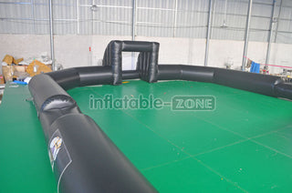 Black color Inflatable Soccer Field, indoor and outdoor inflatable Football Pitch Court