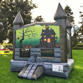 Haunted Blow Up House Big Bounce Inflatables Outdoor Backyard Usage Halloween Bouncy Castle Rental