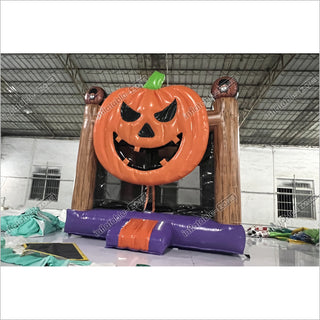 Halloween Jack O Lantern Bouncy Castle Indoor Playground Big Inflatable Pumpkin Jump House Rental Near Me