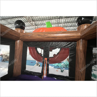 Halloween Jack O Lantern Bouncy Castle Indoor Playground Big Inflatable Pumpkin Jump House Rental Near Me