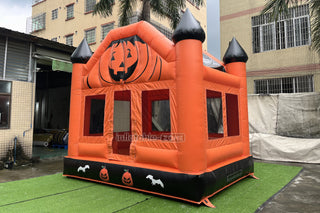 Halloween Pumpkin Inflatable Bouncing House Birthday Entertainment Backyard Bouncy Castle Games For Party