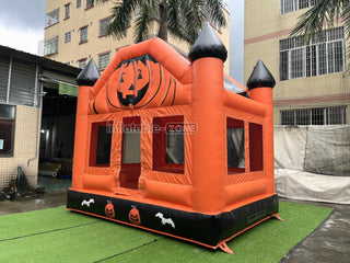 Halloween Pumpkin Inflatable Bouncing House Birthday Entertainment Backyard Bouncy Castle Games For Party