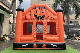 Halloween Pumpkin Inflatable Bouncing House Birthday Entertainment Backyard Bouncy Castle Games For Party