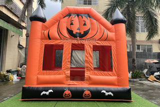 Halloween Pumpkin Inflatable Bouncing House Birthday Entertainment Backyard Bouncy Castle Games For Party