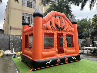 Halloween Pumpkin Inflatable Bouncing House Birthday Entertainment Backyard Bouncy Castle Games For Party