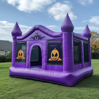 Great Pumpkin Inflatable Backyard Playground Equipment Inflatable Halloween Bat Outdoor Bouncy Castle Hire Near Me