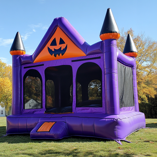 Big Inflatable Bounce House Backyard Play Equipment Pumpkin Halloween Inflatables Outdoor Bouncy Castle For Sale