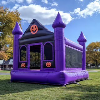 Outdoor Jumping Castle Inflatable Party Near Me Backyard Playhouse Pumpkin Inflatables For Halloween