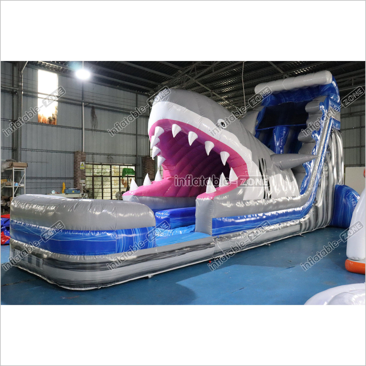 Happy Inflatable Shark Slide Party Blow Up Commercial Inflatable Water ...