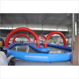 12x10m  inflatable race track for bumper cars, inflatable track kart race for zorb ball