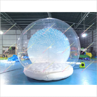 Hire Inflatable Snow Globe Inflatable Photo Booth Snow Globe Dome Bubble Bounce House For Holiday Events - Inflatable-Zone