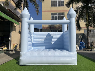 Pastel Blue Wedding Jumping Castle, Wedding Bounce House