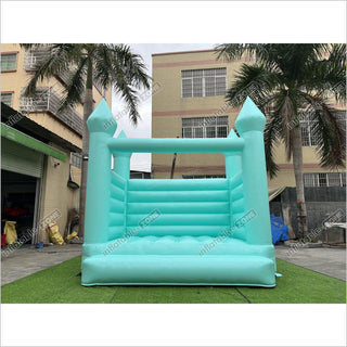 Pastel Green Wedding Bounce Jumping Castle, Wedding Bouncy House