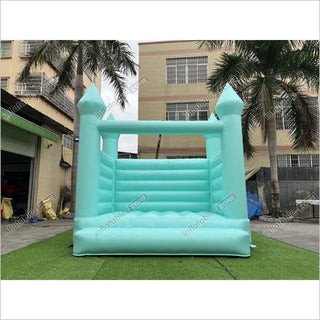 Pastel Green Wedding Bounce Jumping Castle, Wedding Bouncy House