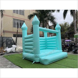 Pastel Green Wedding Bounce Jumping Castle, Wedding Bouncy House