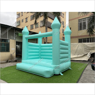 Pastel Green Wedding Bounce Jumping Castle, Wedding Bouncy House