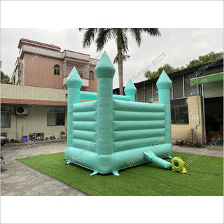 Pastel Green Wedding Bounce Jumping Castle, Wedding Bouncy House