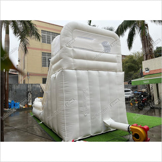 White Custom Inflatable Wedding Bounce Castle White Bounce House Castle