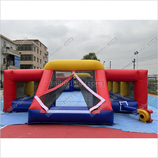 Inflatable Soccer Field Funny Blow Up Soccer Field Inflatable Football Arena Sports Game