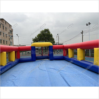 Inflatable Soccer Field Funny Blow Up Soccer Field Inflatable Football Arena Sports Game