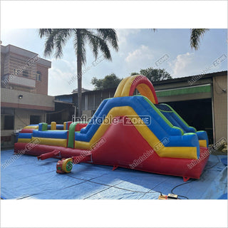 Inflatable Obstacle Course Sports Games Race With Obstacles Course Bounce House