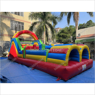 Inflatable Obstacle Course Sports Games Race With Obstacles Course Bounce House