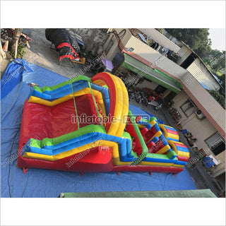 Inflatable Obstacle Course Sports Games Race With Obstacles Course Bounce House