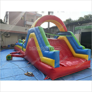 Inflatable Obstacle Course Sports Games Race With Obstacles Course Bounce House