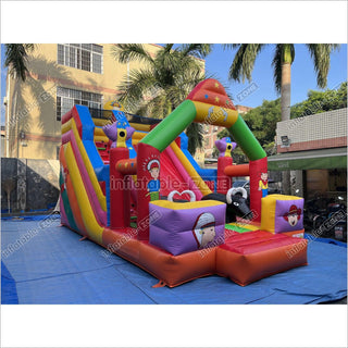 Inflatable Slide Blow Up Jumper House Inflatable Amusement Park Bouncy Castle With Slide