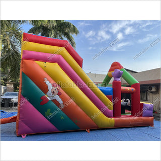 Inflatable Slide Blow Up Jumper House Inflatable Amusement Park Bouncy Castle With Slide