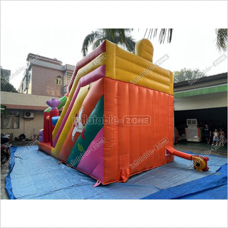 Inflatable Slide Blow Up Jumper House Inflatable Amusement Park Bouncy Castle With Slide