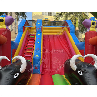 Inflatable Slide Blow Up Jumper House Inflatable Amusement Park Bouncy Castle With Slide