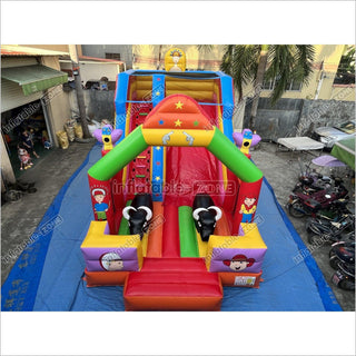 Inflatable Slide Blow Up Jumper House Inflatable Amusement Park Bouncy Castle With Slide