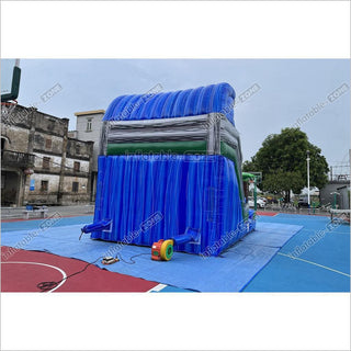 Tropical Water Slide Bounce House Wet Dry Blow Up Bouncy Castle Party Inflatable With Pool