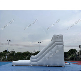 White Wild Inflatable Slide White Inflatable Water Slide White Water Bounce House Jumping