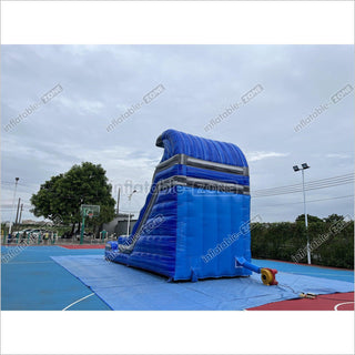 Inflatable Outdoor Water Slide With Water Pool Blow Up Jumping Water Slide