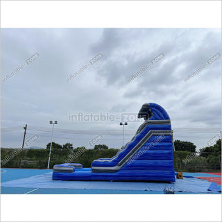 Inflatable Outdoor Water Slide With Water Pool Blow Up Jumping Water Slide