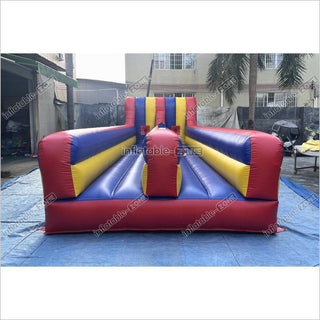 Inflatable Dual Lane Bungee Running Kids Adults Play Interactive Game Inflatable Bungee Run Challenge