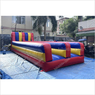 Inflatable Dual Lane Bungee Running Kids Adults Play Interactive Game Inflatable Bungee Run Challenge