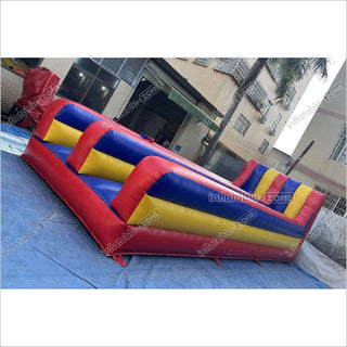 Inflatable Dual Lane Bungee Running Kids Adults Play Interactive Game Inflatable Bungee Run Challenge