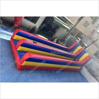 Inflatable Dual Lane Bungee Running Kids Adults Play Interactive Game Inflatable Bungee Run Challenge