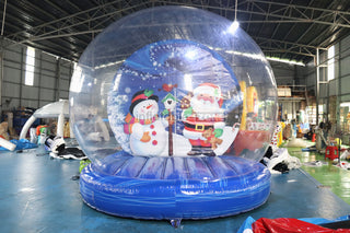 Inflatable Christmas Snowman Snow Globe Blow Up Santa Snow Globe Human Inflatable Snow Globe