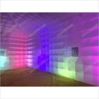 Commercial Inflatable Nightclub Inflatable Party Tent Inflatable Cube Tent With LED Lights For Outdoor Events