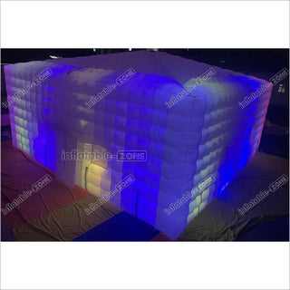 Commercial Inflatable Nightclub Inflatable Party Tent Inflatable Cube Tent With LED Lights For Outdoor Events