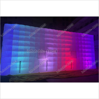 Commercial Inflatable Nightclub Inflatable Party Tent Inflatable Cube Tent With LED Lights For Outdoor Events