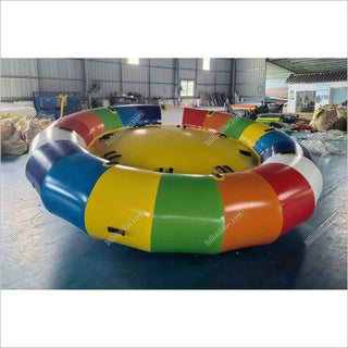 Commercial Water Boat Towable Inflatable Rotating Water Toys Inflatable Disco Boat Water Games For Adults