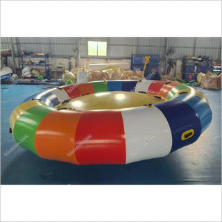 Commercial Water Boat Towable Inflatable Rotating Water Toys Inflatable Disco Boat Water Games For Adults