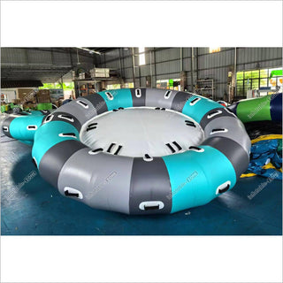 Inflatable Water Rotating Disco Boat Water Game Toy Inflatable Floating Spinner Twister For Water Entertainment