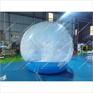 Inflatable Games Snowman In A Snow Globe Advertising Decoration Blow Up Snow Globes For Christmas - Inflatable-Zone