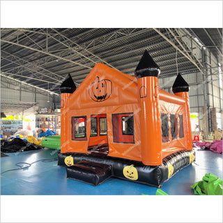 Inflatable Indoor Bounce House Halloween Pumpkin Blow Ups Jumper Birthday Party Bouncy Castle Rentals